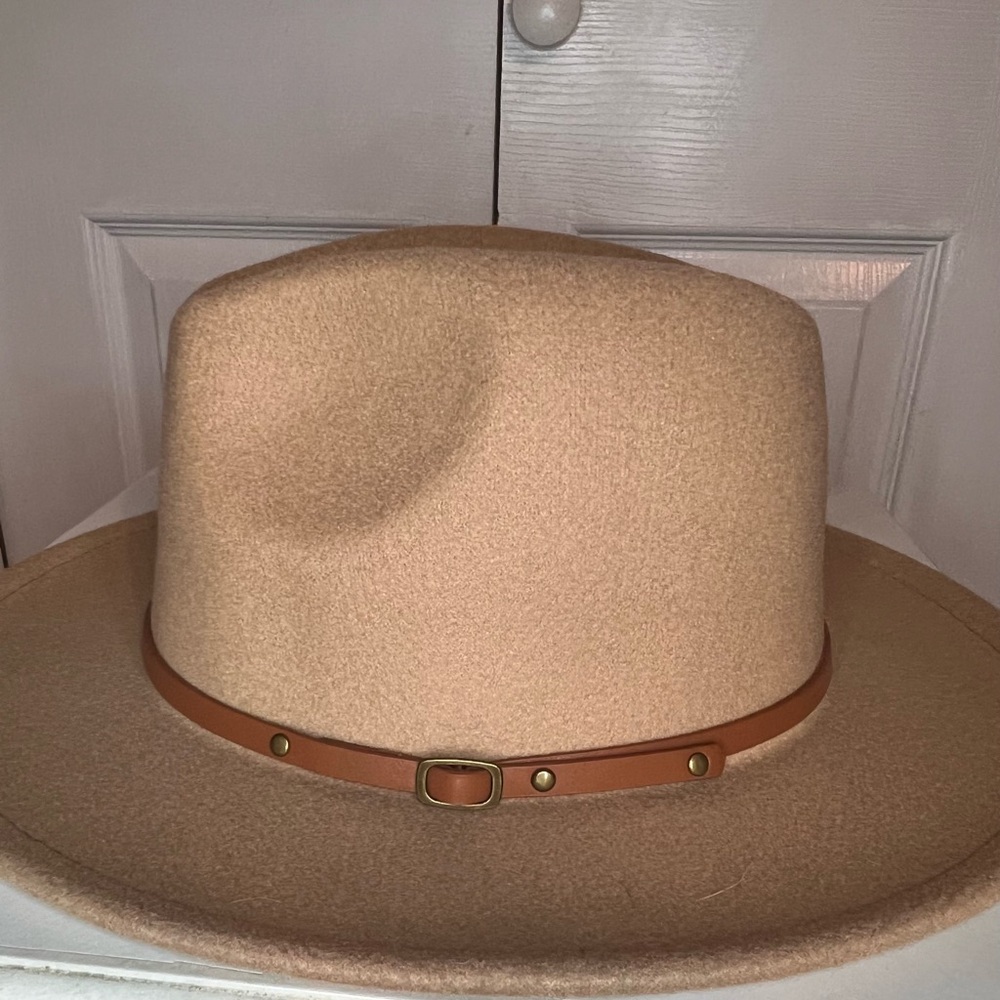 Woman’s Brown Fedora Hat with Band